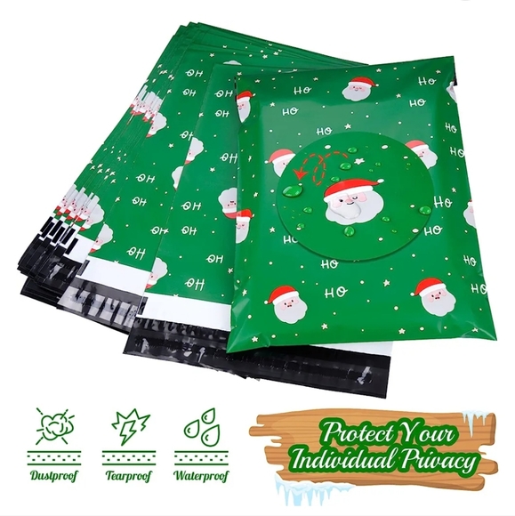 25ct Green Santa Mailers - Picture 3 of 5